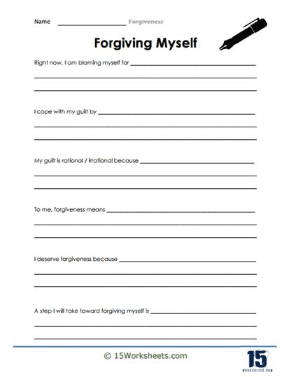 Forgiveness Worksheet, Radical Forgiveness, Self Forgiveness, Holiday Science, Creative Arts Therapy, Kindergarten Social Studies, Health Pictures, Paw Patrol Coloring Pages, I Forgive You