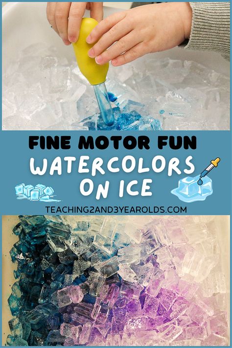 Winter Fine Motor, Arctic Animals Activities, Toddler Fine Motor Activities, Winter Stem Activities, Winter Lesson Plan, Winter Crafts Preschool, Science For Toddlers, Winter Science, Preschool Fine Motor Activities