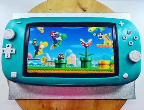 Switch Birthday Cake, Nintendo Switch Birthday Cake, Nintendo Switch Birthday, Switch Lite, Game Boy Advance, Nintendo Consoles, Made By Me, Gaming Products, Nintendo Switch