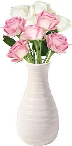 Amazon.co.uk : plastic vase Decor Living Room Table, Flowers Ceramic, Plastic Vase, Vase For Flowers, Home Decor Living Room, Plastic Flowers, Home Decor Vases, Table Vases, Decor Living Room