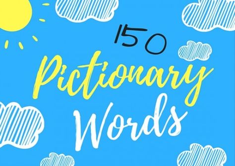 Grab some chips and dip, some friends and family, and get ready to have a blast! Here are 150 fun Pictionary words you will have a blast drawing for your teammates! Pictonary Ideas, Pictionary Ideas, Pictionary Word List, Pictionary For Kids, Family Game Night Food, Vans For Kids, Pictionary Words, Blast Drawing, Milk Drinks