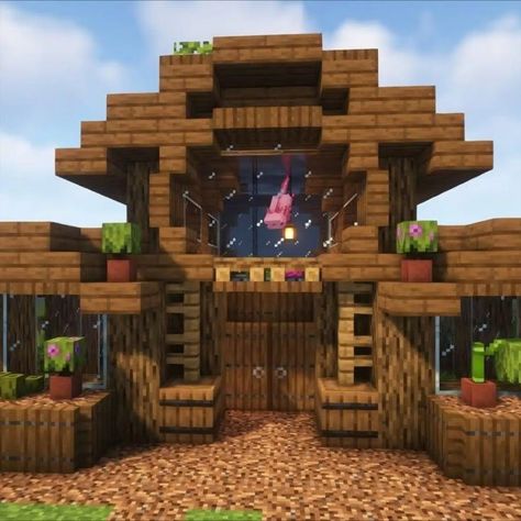 Are you looking for a Minecraft aquarium styled like a survival house? Then this Cute Axolotl Aquarium is for you! It features a design that can fit well with your wooden-themed builds. So if you're looking for a fantastic Axolotl aquarium with much room for customization, check this out now! Minecraft Armory Room Design, Minecraft Small Aquarium, Axolotl Aquarium Ideas Minecraft, Minecraft Axolotl Enclosure, Axolotl Minecraft Habitat, Axolotl Tank Ideas Minecraft Cave, Axolotl Enclosure Minecraft, Minecraft Treasure Room, Cute Minecraft Axolotl Pond