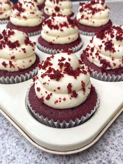 Red Velvet Cheesecake Cupcakes, Red Velvet Cheesecake Cake, Red Velvet Cheesecake Brownies, Red Velvet Desserts, Cake Red Velvet, Graduation Desserts, Powdered Food Coloring, Velvet Cheesecake, Aesthetic Collection