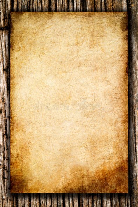 Old rough paper on wood background royalty free stock image Rough Background, Raw Papers, Vintage Paper Background, Design Painting, Background Texture, Wood Background, Raw Wood, Paper Background, Vintage Paper