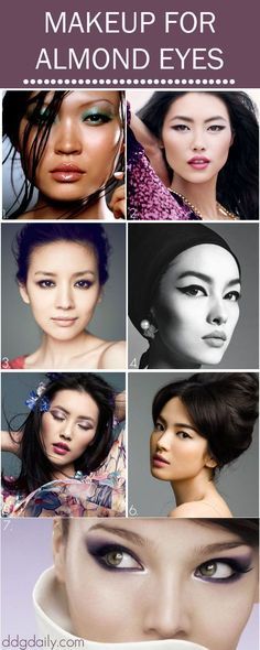 Makeup For Almond Eyes, Almond Eye Makeup, Almond Shaped Eyes, Almond Eyes, Zhang Ziyi, Lucy Liu, Asian Eyes, Asian Eye Makeup, It Goes On