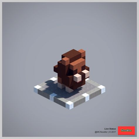 Minecraft Lion Statue, Vans Bedroom, Minecraft Statue, Minecraft Animals, Construction Minecraft, Minecraft Statues, Minecraft Images, Lion Statue, Minecraft Mobs