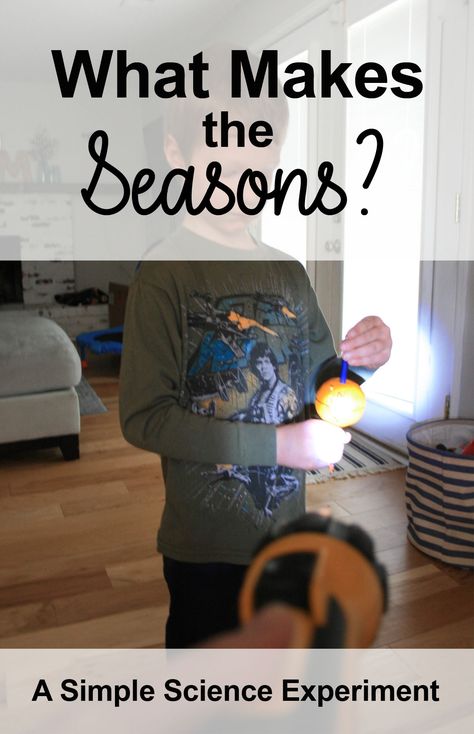 Have your kids ever wondered what makes the seasons? Teach them about how the sun and the earth's tilt makes spring, summer, winter and fall - the perfect science experiment to celebrate the Spring Equinox. #scienceexperiments #scienceforkids #springequinox #springstudy 4 Seasons Science Activities, 4 Seasons Stem Activity, Seasons Stem Activity, Why We Have Seasons Activities, Earth's Tilt And Seasons Activities, Season Science Experiments, Seasons Science Experiments For Kids, Seasons Science Activities, Spring Equinox Activities