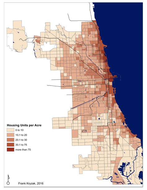 Housing Density Diagram, Density Mapping Architecture, Yuba River, Architecture Diagrams, Location Analysis, Architecture Site Plan, Urban Analysis, Architecture Mapping, Chicago Map