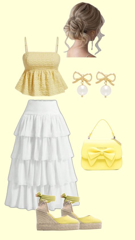 Yellow Spring Outfit, Yellow Summer Outfit, Summer Outfit, Spring Outfit, Picnic Outfit Yellow Spring Outfit, Yellow Summer Outfit, Picnic Outfit Summer, Outfit Picnic, Yellow Picnic, Outfit Yellow, Picnic Outfit, Picnic Dress, Yellow Springs