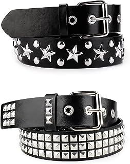 ⭐️[ Quality ] : The Bullet Studded Belt is made from PU leather, Metal Buckle, Metal Rivets and Artificial Metal Bullet. The quality belt is durable, breathable, wear-resisting and aging-resistance. The metal part is sturdy and fine. Bullet Belt, Cute Emo, Branded Belts, Studded Belt, Metal Buckles, Punk Rock, Belts For Women, Pyramid, Unique Style