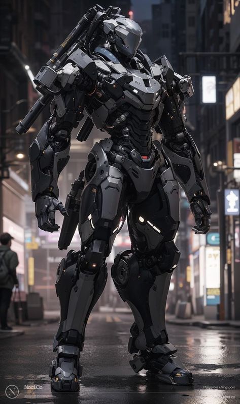 Futuristic Mech Suit, Mecha Suit Concept Art, Robotic Armor Suits, Sci Fi Mech Suit, Mech Robot Suits, Robot Armor Suits, Robot Suit Concept Art, Mech Armor Suits, Mecha Armor Suits