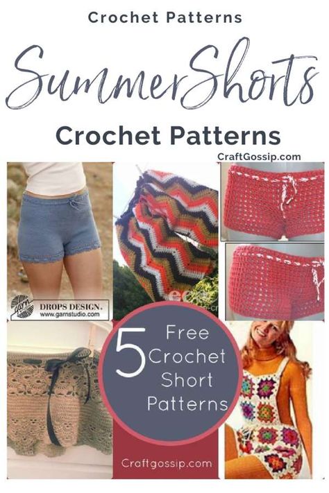 Crochet Mens Shorts, Mens Shorts Pattern, Crochet Beach Pants, Shorts Pattern Free, Crochet Shorts Pattern, Short Crochet, Crochet Lace Shorts, Crochet Bottoms, Crochet Hoodie