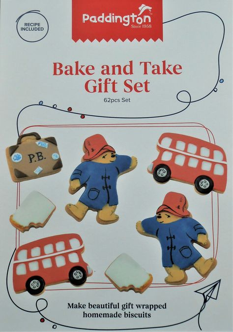 Paddington Suitcase, Bear Biscuits, Paddington Bear Party, Cellophane Gift Bags, Paddington Bear, Bear Party, Baking Cakes Decoration, London Bus, Party Gift Bags