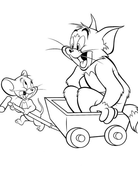 Tom And Jerry Coloring Pages, Tom And Jerry Coloring, Tom A Jerry, Disney Coloring Sheets, Desenho Tom E Jerry, Tom Und Jerry, Friends Sketch, Tom And Jerry Cartoon, Cartoon Coloring