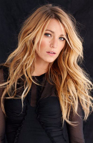 Blake Lively ♥ Long Blonde, Blake Lively, Blonde Hair, A Woman, Blonde, Hair, Black