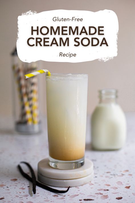 This Homemade Cream Soda can be made in less than 5 minutes 💫⁠
⁠
With just 3 simple ingredients (heavy cream, club soda, and Singing Dog Vanilla syrup), you'll be sipping this drink in no time!⁠ Homemade Cream Soda, Homemade Cream Soda Recipe, Gluten Free Cocktails, Singing Dog, Dairy Free Appetizers, Dairy Free Salads, Gluten Free Drinks, Coconut Creamer, Dairy Free Soup