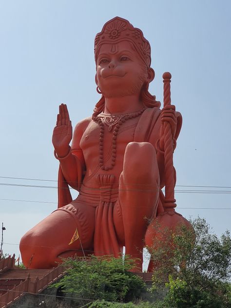 India's Biggest Sitting Statue of Hanuman ji in Faridabad Hanuman Murti, Shri Hanuman, Hanuman Wallpaper, Jai Hanuman, Hanuman Ji, Sri Krishna, Photos Of Lord Shiva, Shree Ram, Lord Hanuman