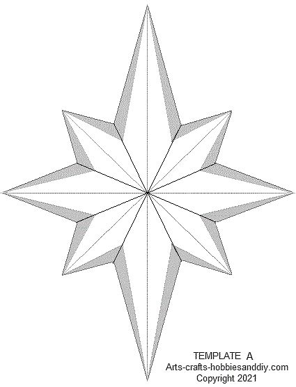 3D Star of Bethlehem Christmas decoration. Printable Star Templates, Christmas Handcraft, Christmas Star Crafts, Diy Tree Topper, Bethlehem Christmas, Paper Star Lanterns, Diy Christmas Tree Topper, Christmas Sheet Music, Paper Christmas Decorations