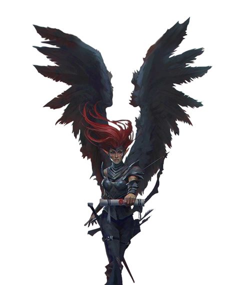 Erinyes Devil - Pathfinder PFRPG DND D&D 3.5 5E 5th ed d20 fantasy Plane Jumping, Dnd Devil, Fallen Angel Art, Fantasy Demon, Dungeons And Dragons Art, Roleplay Characters, Demon Art, Mystical Creatures, Fantasy Rpg