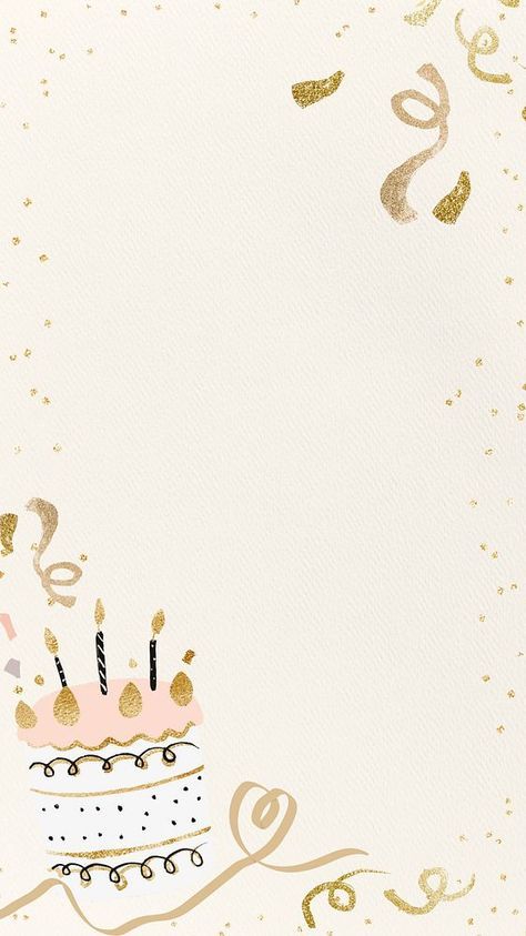 Phone Wallpaper Beige, Aesthetic Birthday Cake, Happy Birthday Logo, Story Wallpaper, Cake Wallpaper, Birthday Logo, Cake Frame, Wallpaper Gold, Background Story