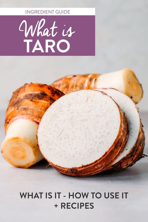 Taro Recipes, Vegan Egg Rolls, Taro Root, Root Vegetable, Vegan Eggs, Malaysian Food, Food Info, Vegan Cooking, Eating Raw