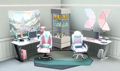 TwinSimming on Tumblr Sims 4 Cc Furniture Streamer, The Sims 4 High School Years, Sims 4 Cc High School, Sims 4 School Cc, Sims 4 University Cc, Sims 4 High School, Sims 4 Game Packs, High School Lockers, Ts3 Cc