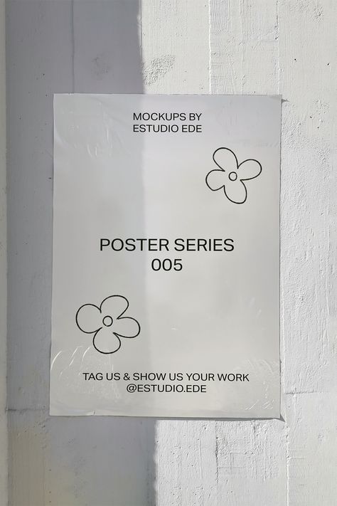 Street Poster Mockup, Street Poster Design, Ikea Poster, Qr Code Poster, Kombinasi Font, Brand Mockup, Poster Mock Up, Street Posters, Poster Mockup Free