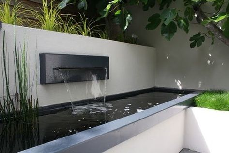 Kolam Air, Outdoor Water Features, Modern Landscape Design, Water Fountains, Water Walls, Water Features In The Garden, Traditional Landscape, Landscaping With Rocks, Modern Landscaping