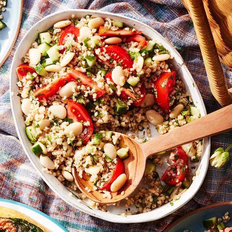 31 High-Fiber Side Dishes That Can Help You Lose Weight Molasses Vinaigrette, Chopped Cobb Salad, Butter Bean Salad, Cucumber Tomato Salad, Eating Light, Summer Veggies, Pomegranate Molasses, Butter Beans, Salad Side Dishes