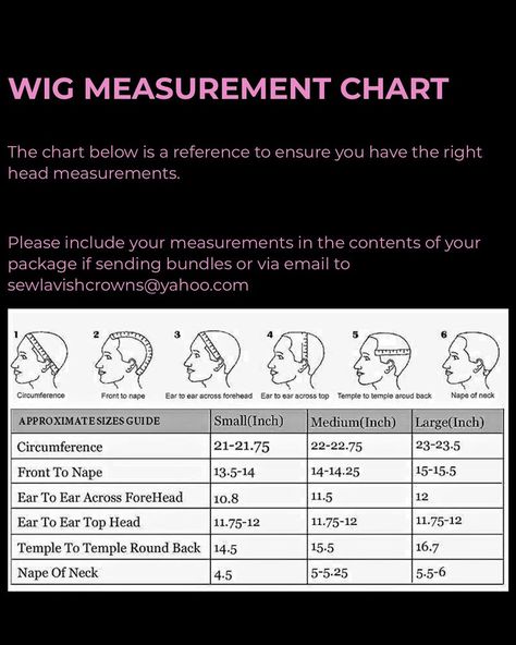 Wig Measurement Chart, Wig Business, Hair Extension Salon, Small Business Instagram, Custom Crown, Business Instagram, Teaching Aids, Wig Making, Measurement Chart