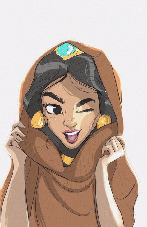 Disney Mignon, Awesome Drawings, Princesas Disney Anime, Jasmine Aladdin, Disney Princess Jasmine, Disney Jasmine, Girl Character, Disney Artwork, Artist Sketchbook