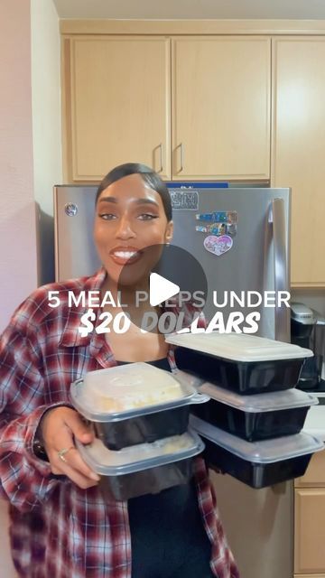 Danisha Brown on Instagram: "Meal prep ebook in bio . Another meal prep week under $20 #mealprep #mealprepideas #mealprepping #mealplans #mealplanning #mealideas" Easy Healthy Meal Prep For The Week Clean Eating, Easiest Meal Prep For The Week, Low Effort Meal Prep, Meal Prep On A Budget For Two, Cheap Meal Prep For The Week, Meal Prep For The Week Family, Easy Healthy Meal Prep For The Week, Dinner Meal Prep For The Week, Healthy Meal Prep For The Week