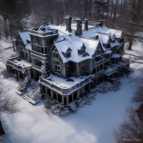 Gothic Mansion, Oregon House, Old Victorian Homes, Amazing Homes, Old Abandoned Houses, Dream Mansion, House Aesthetic, Old Mansions, Sims Building