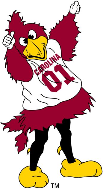 South Carolina Gamecocks Mascot Logo (2002) - Gamecocks mascot Cocky Gamecock Painting, Usc Columbia, Gamecock Nation, Gamecocks Logo, Gamecocks Football, Usc Gamecocks, Art Football, Blood Drive, Sec Football