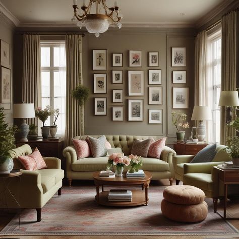 🏡🛋️ Cozy vintage vibes with a green floral sofa & soft pink cushions. Wooden coffee table with books & tea, chic gallery wall of botanical arts. Floor lamp & plants add charm. Sheer curtains for soft light. 🌺📚🖼️✨
#odastudioAI #odaAIstudio #odastudio
#livingroomdecor #traditionalinterior #cozylivingroom #livingroomdesign #classiclivingroom #livingroomstyle #livingroomdetails #chiclivingroom #livingroominspo #livingroomfurniture


#victorianhouseplans
#victorianfarmhouse
#cottagehouseplans
#cottagefloorplans
#moderncottagehomes

odastudioai
Oda AI studio Coffee Table With Books, Chic Gallery Wall, Modern Victorian Decor, Earth Tone Living Room, Cozy Sitting Room, Floral Sofa, Victorian House Plans, Sofa Soft, Vintage House Plans