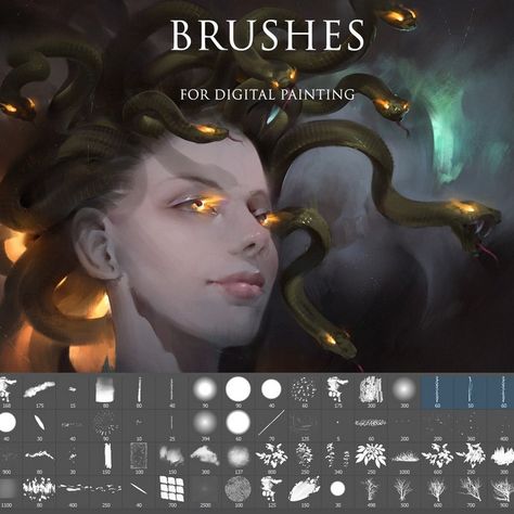 30+ Best Free Photoshop Brushes 2020 | Design Shack Digital Painting Brushes, Photoshop Painting Tutorial, Digital Painting Photoshop, Digital Brushes, Photoshop Brushes Free, Painting Brushes, Illustrator Brushes, Procreate Brushes Free, Photoshop Collage