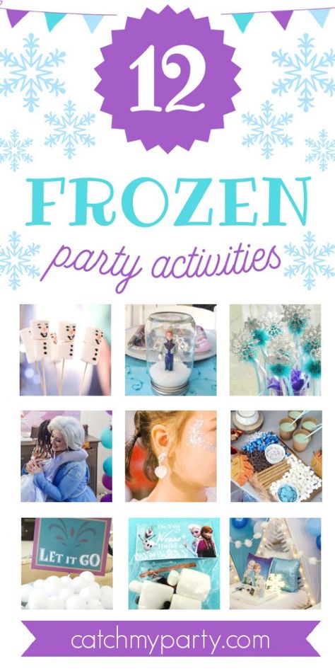 You Are Going to Love These 12 Fun Frozen Party Activities! Frozen Games Activities, Elsa Birthday Activities, Elsa Party Activities, Frozen Themed Birthday Party Games, Frozen Themed Birthday Party Activities, Elsa Party Games, Elsa Birthday Party Activities, Frozen Birthday Games Activities, Frozen Party Activities For Kids