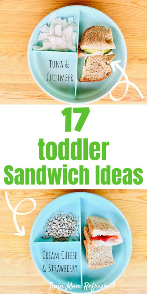 Toddler Sandwiches, Sandwich Meals, Easy Sandwiches, Kid Sandwiches, Quick Meals To Make, School Menu, Healthy Sandwich, Easy Sandwich, Toddler Foods