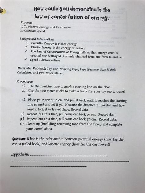 Energy Transfer Science Project, Energy And Life Biology, Forms Of Energy Activities 4th Grade, Energy Transformation Worksheet, Law Of Conservation Of Energy, The Law Of Conservation Of Energy, Energy Activities, 7th Grade Science, Energy Transfer