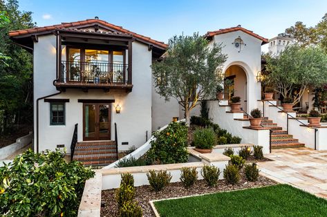 Spanish Colonial Whole House Renovation - Mediterranean - Exterior - Santa Barbara - by Allen Construction | Houzz Spanish Style Houses, Spanish Revival Exterior, Santa Barbara House, Whole House Renovation, Oasis Springs, Colonial House Exteriors, Spanish Revival Home, Mediterranean Exterior, Dollhouse Inspiration