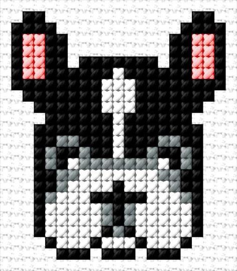 French Bulldog Cross Stitch Pattern, Cross Stitch Calculator, Machine Quilting Patterns, Hama Beads Design, Pixel Drawing, Graph Design, Animal Cross Stitch Patterns, Cute Cross Stitch, Needlepoint Patterns