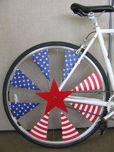 Bike Decorations Bike Parade, Bike Decorations, 4th Of July Parade, Bicycle Decor, Fourth Of July Decor, Let Freedom Ring, 4th Of July Decorations, Patriotic Holidays, July Crafts