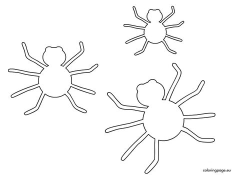 Halloween Spider template Spider Cutout Template, Spider Template Free Printable, Spider Cutout, Spider Template, Spider Party, Template Free Printable, Easter Templates, Halloween Spider, Templates Printable Free