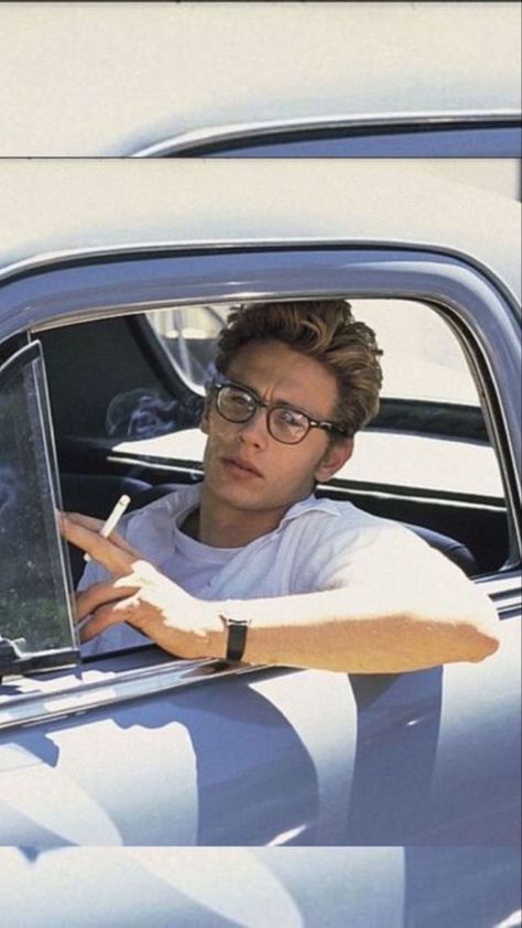 90s Type Pretty, James Franco Aesthetic, James Franco 90s, Cadence Core, James Dean Glasses, Dilfism Aesthetic, Mamie Van Doren, 90s Actors, Harold Lloyd