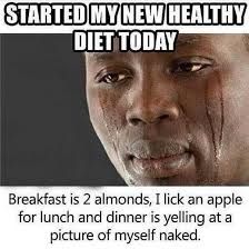 Breakfast Meme, Funny Diet Memes, Funny Diet, 30 Diet, Diet Humor, Memes Hilarious, Seriously Funny, Diet Vegetarian, Dinner Recipes For Kids