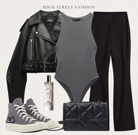 Gray Bodysuit Outfit, Gray Bodysuit, Casual College Outfits, Body Suit Outfits, Causual Outfits, Mode Inspo, Basic Outfits, Looks Style, Casual Style Outfits