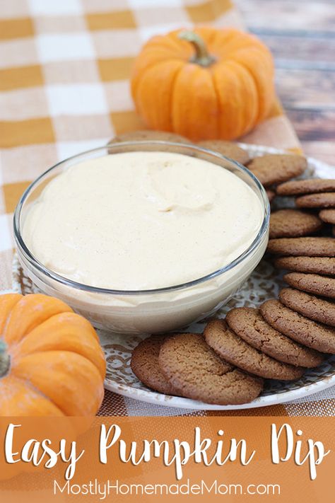 This easy Pumpkin Dip takes minutes to make! Softened cream cheese, marshmallow fluff, pumpkin puree, and spices – perfect with ginger snaps! Cream Cheese Marshmallow Fluff, Easy Pumpkin Dip, Dip Video, Pumpkin Dip Recipe, Pumpkin Cheesecake Dip, Pumpkin Dip, Pumpkin Pie Mix, Holiday Party Foods, How To Make Pumpkin