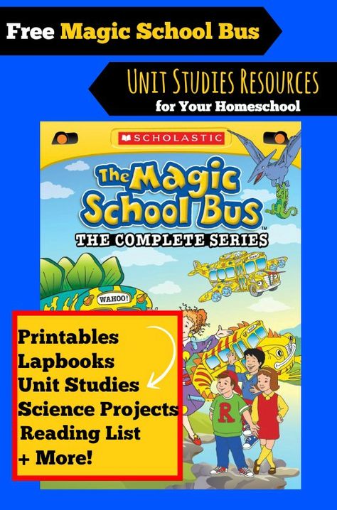 FREE Magic School Bus Unit Study Resources for Homeschoolers     Below you'll find a huge list of free Magic School Bus Unit Study Resources for your The Magic School Bus, Study Resources, Homeschool Education, Magic School Bus, Unit Studies, Homeschool Life, Homeschool Help, Free Homeschool, E Mc2