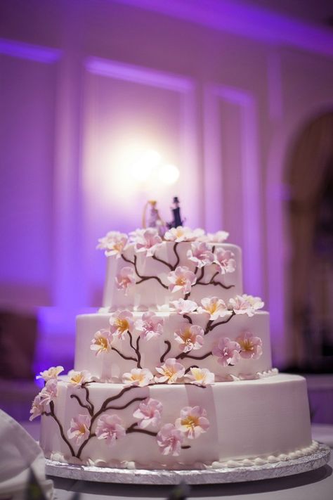 Imgur: The most awesome images on the Internet. Wedding Cake Anime, Anime Wedding Ideas, Moon Wedding Cake, Blossom Wedding Cake, Cherry Blossom Wedding Cake, Sailor Moon Cakes, Sailor Moon Party, Whimsical Wedding Theme, Sailor Moon Wedding