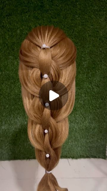 Easy Hair Dos, Easy Bun Hairstyles For Long Hair, Barbie Hairstyle, Makeup Life Hacks, Wedding Hairstyles Tutorial, Hoco Hair Ideas Half Up, Beautiful Braided Hair, Hoco Hairstyles, Trending Reels